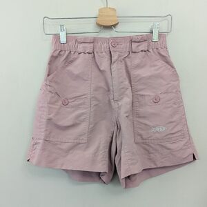 AFTCO Pink Nylon Cargo‎ Fishing Shorts